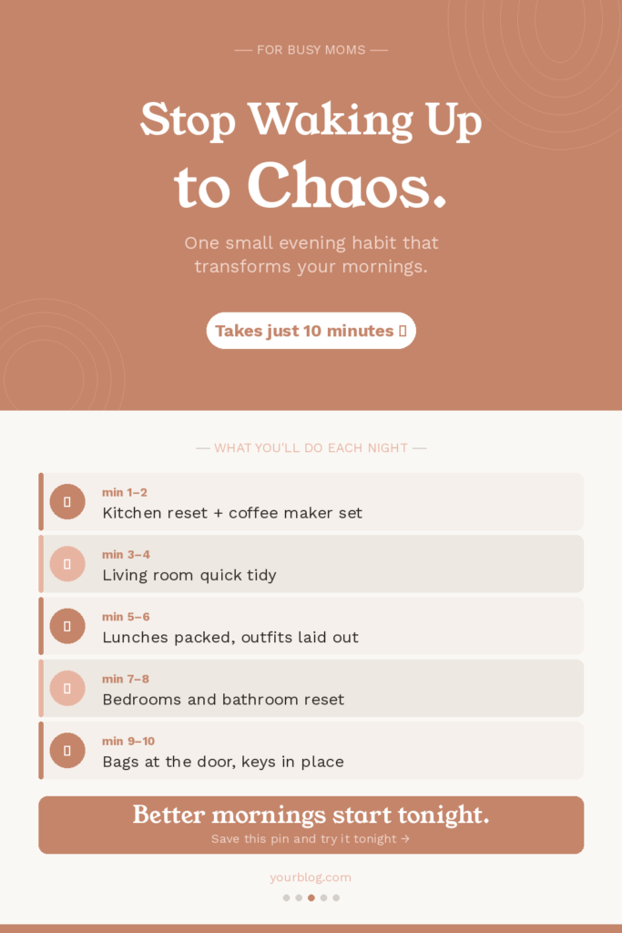 transform the morning, evening reset routine